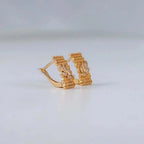 Diamond Mesh Studs | Geometric Mesh Stud Earrings for Women