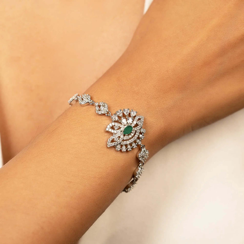 Floral Emerald Jewelry