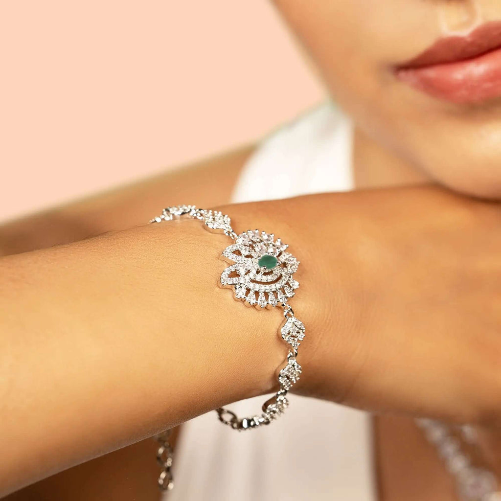 Elegant Emerald Bracelet