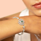 Elegant Emerald Bracelet