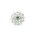 Floral Emerald Ring