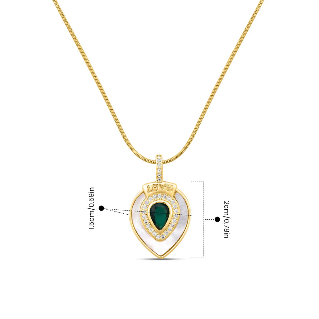 Gold Emerald Pendant