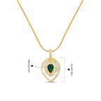 Gold Emerald Pendant