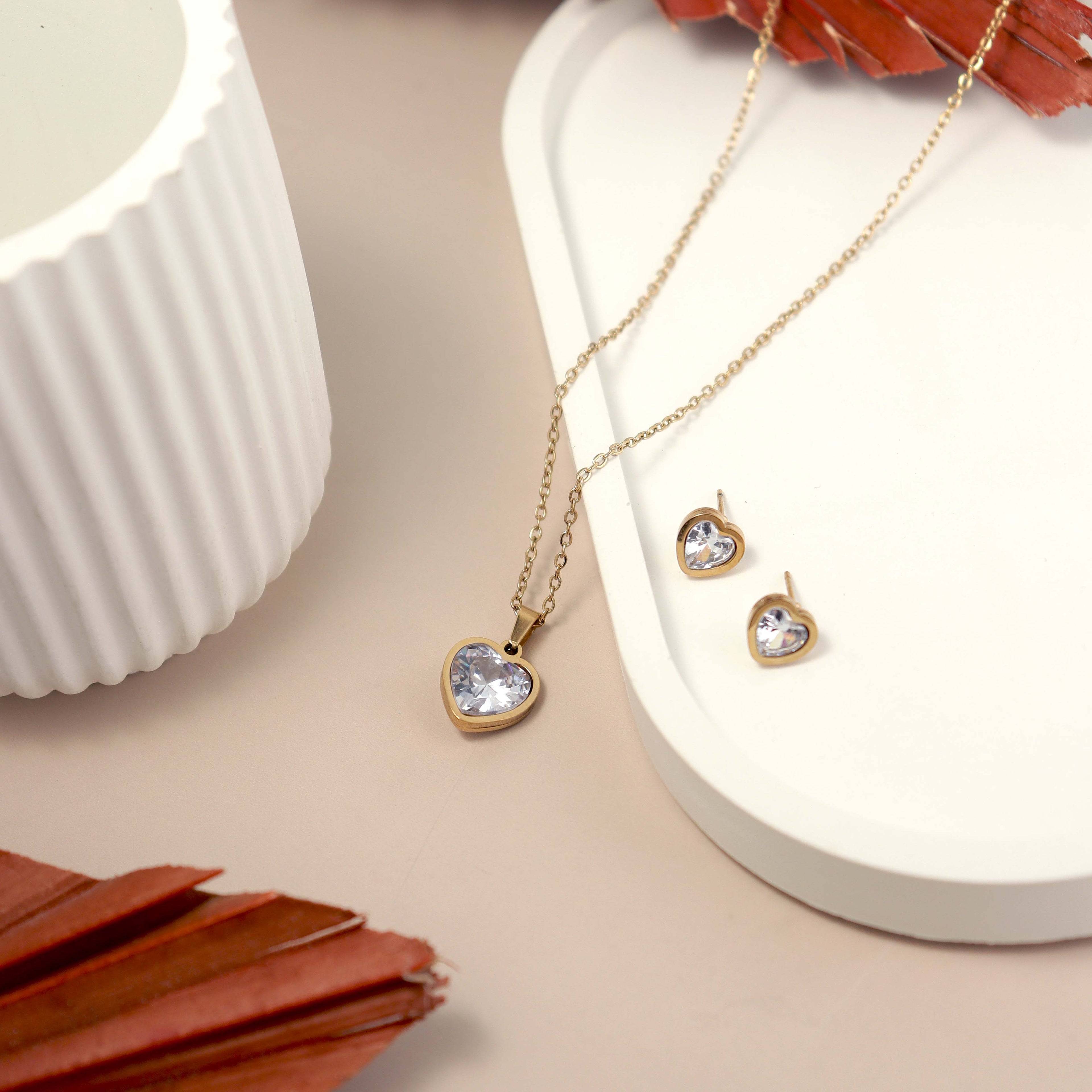 Heart Jewelry Set