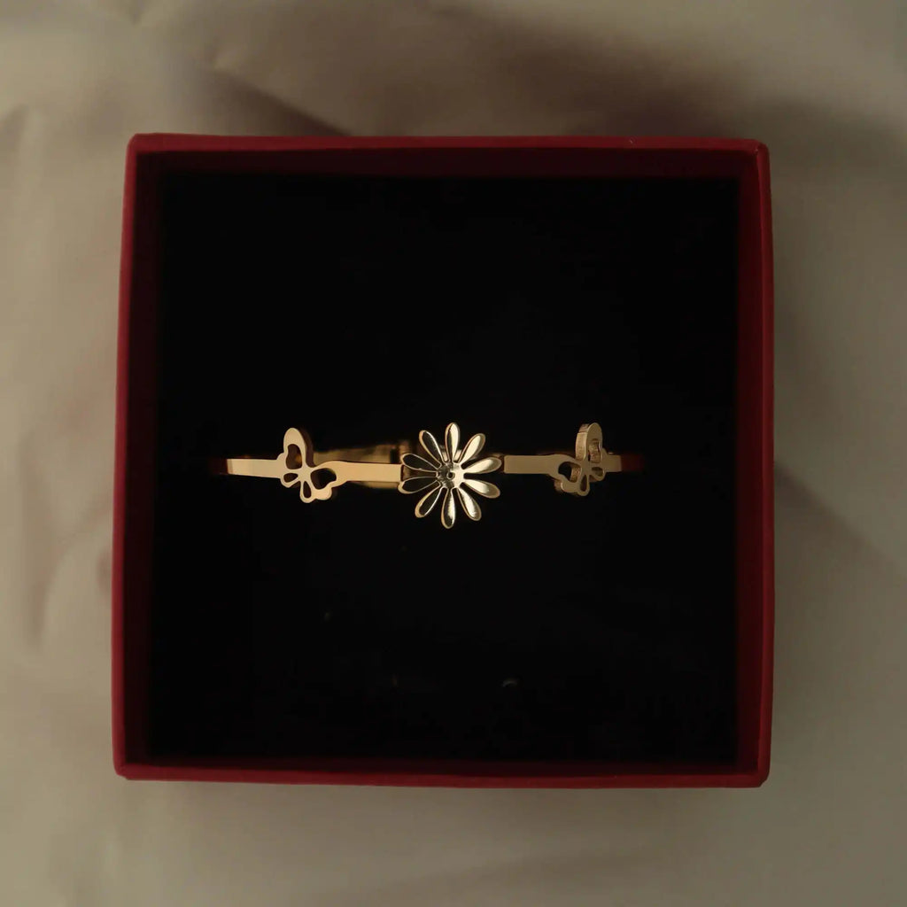Floral Butterfly Bracelet