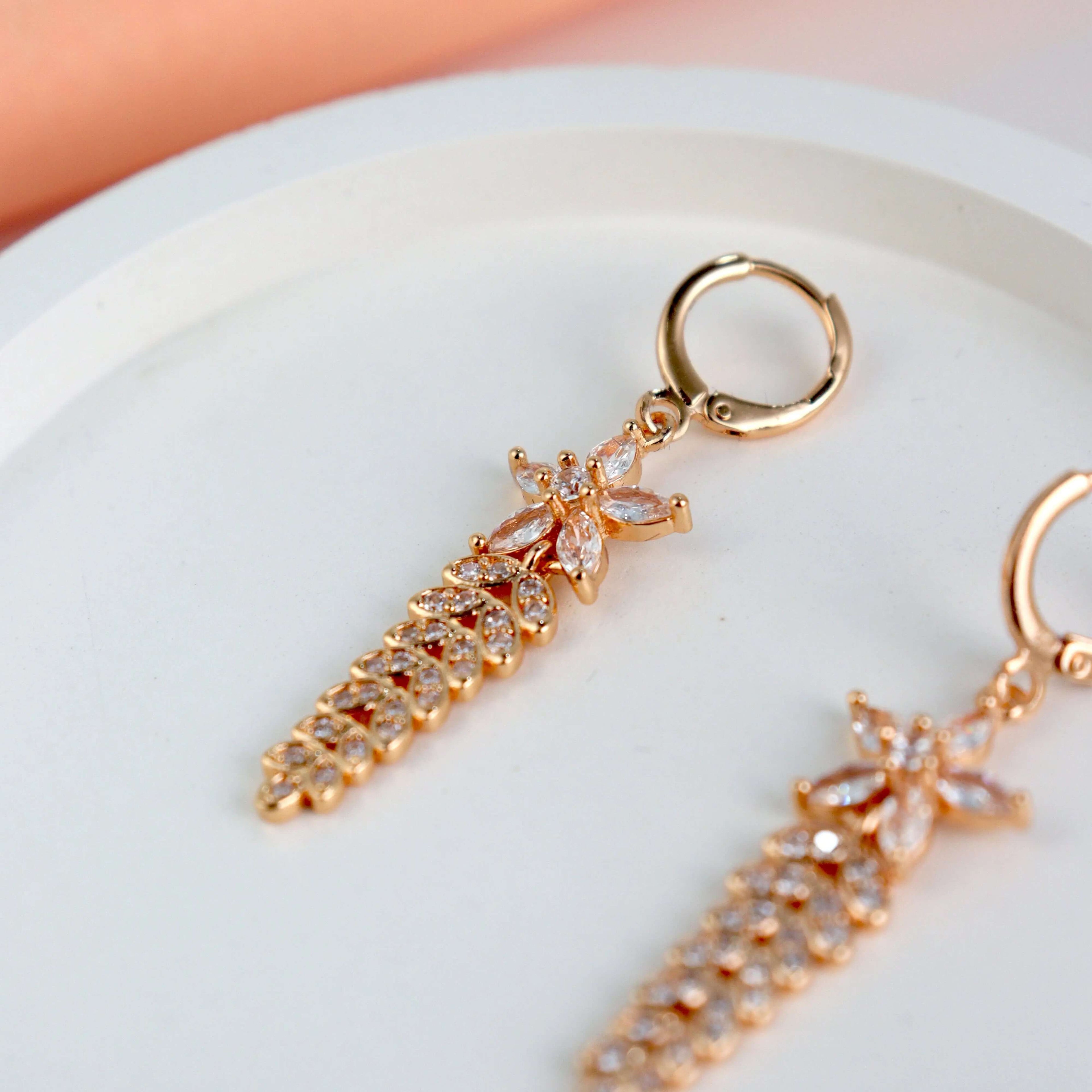 Diamond Drop Earrings