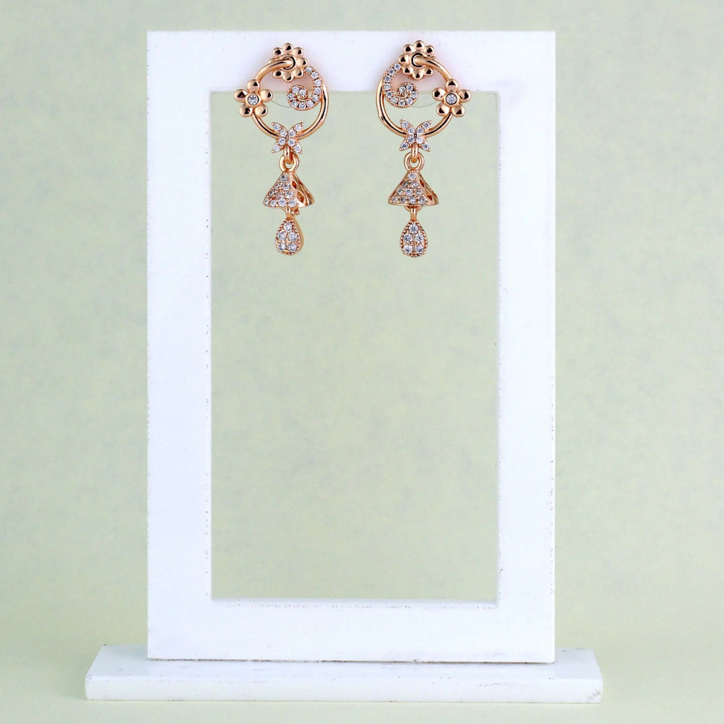 Stylish Floral Jhumkas