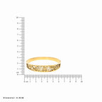 Flora Carve Bracelet – Gold-Tone Floral Cutwork Cuff Bracelet