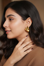 Gold Wave Earrings