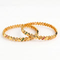 Rajwada Glow Bangles -  Premium Designer Kada Set