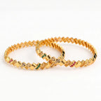 Rajwada Glow Bangles -  Premium Designer Kada Set