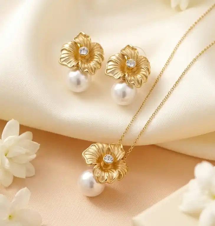 Gold Flower Jewelry