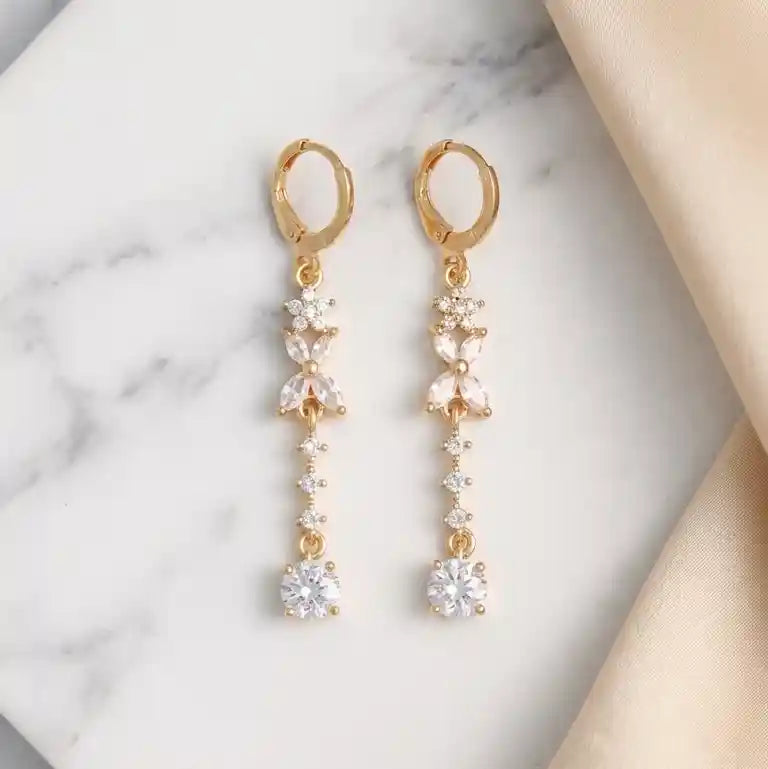 Gold Crystal Drop