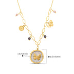 Butterfly Coin Pendant