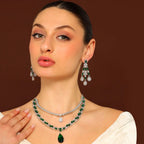 Green Stone Two-Tiered Set