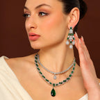 Green Stone Two-Tiered Set