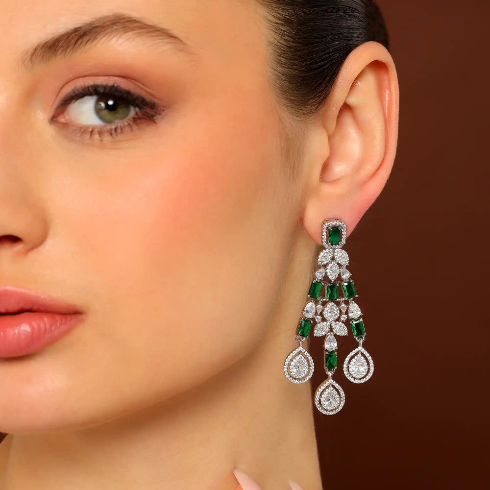 Green Stone Two-Tiered Set