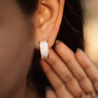 Pave Diamond Earrings
