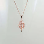 Leafy Bloom Pendant Chain
