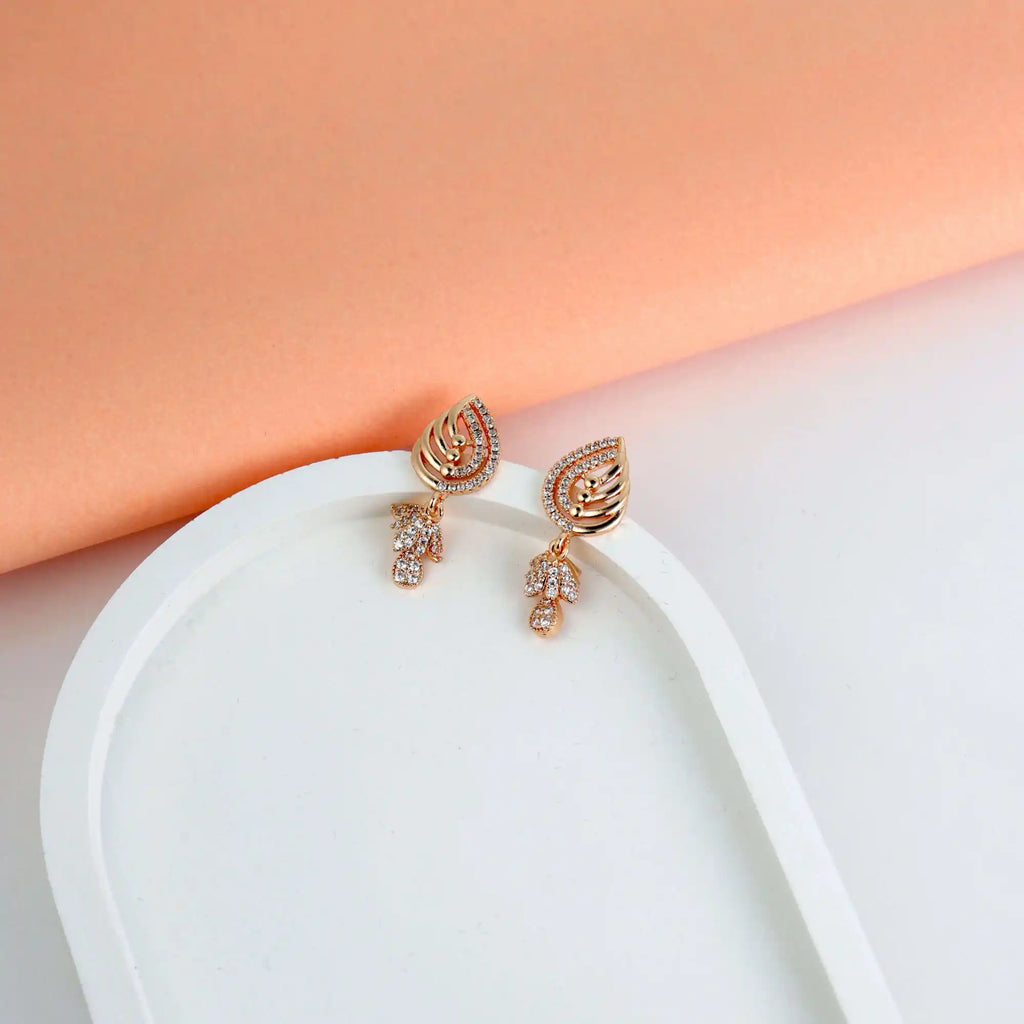 Leafy Teardrop Earrings
