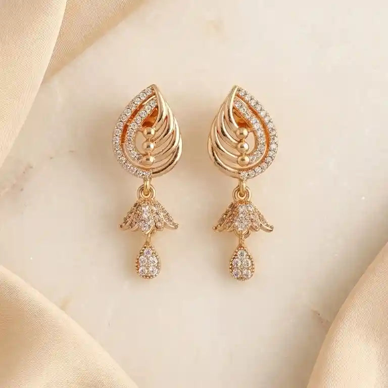 Leaf Teardrop  Earrings
