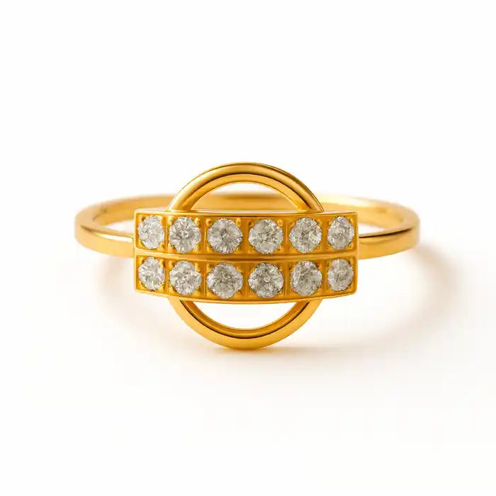 Linear Gold Ring