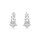 Liora Rosé Necklace – American Diamond Vine Necklace & Earring Set for Women