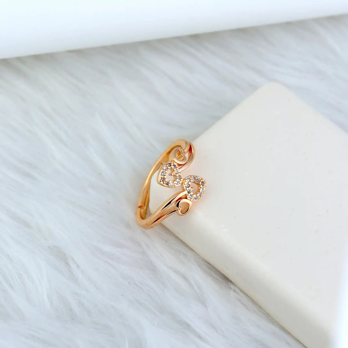 Love Linked Gold Ring