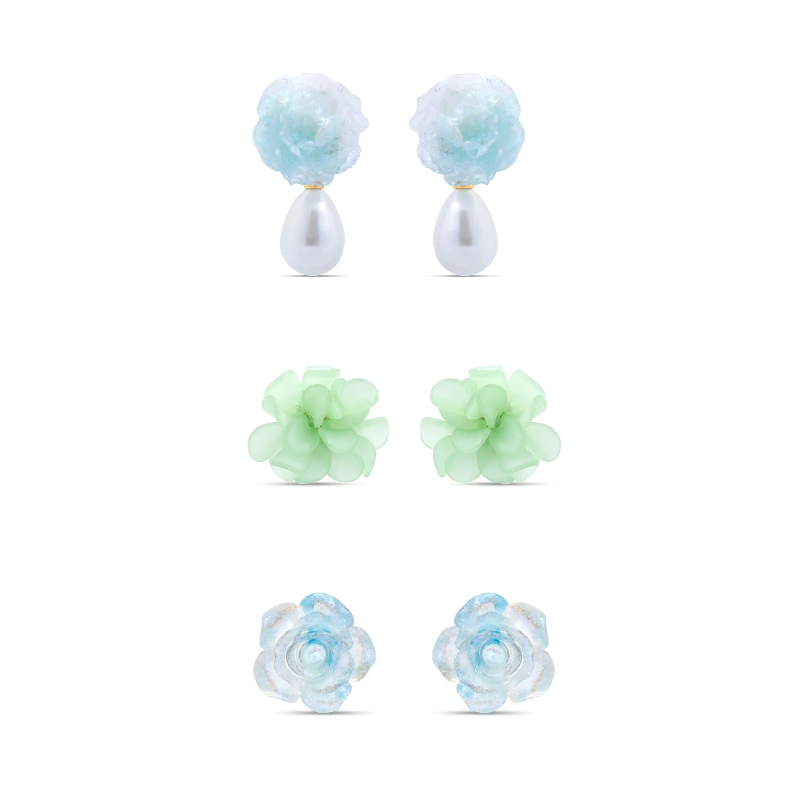 Mint Floral Jewelry