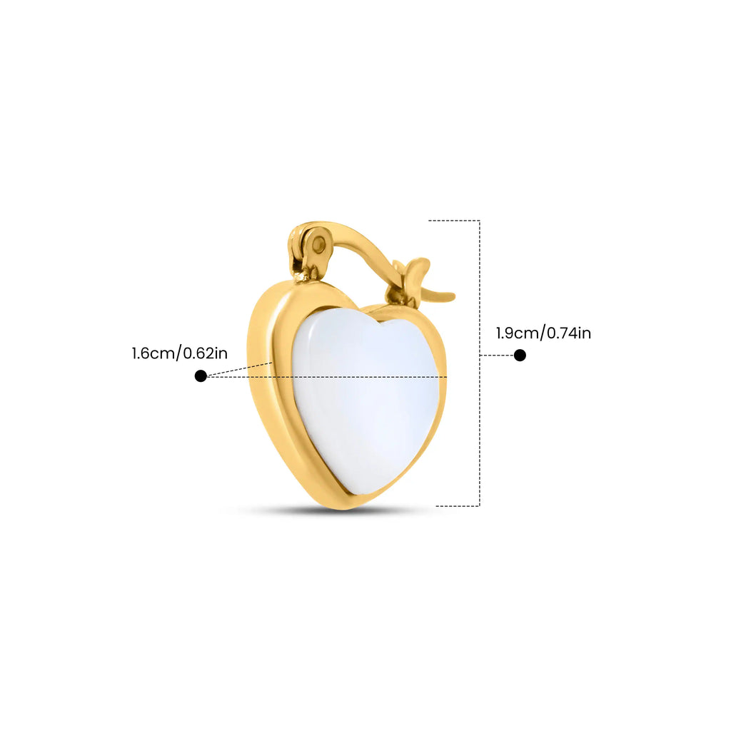 Heart Charm Earrings