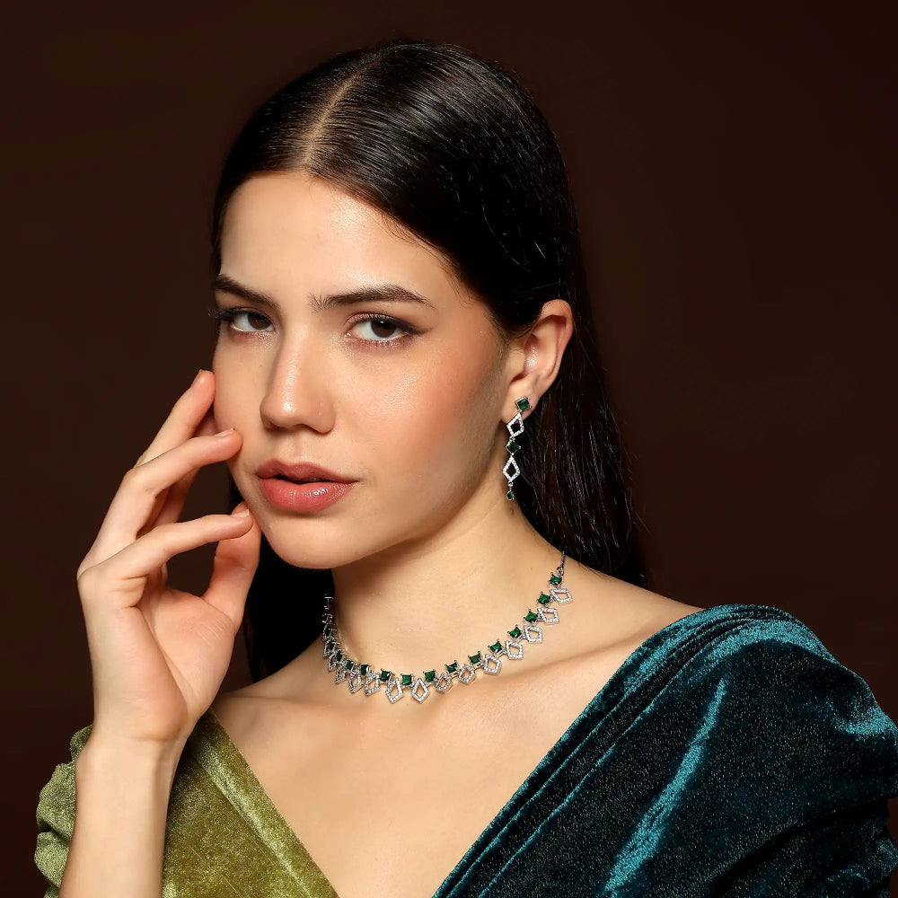 Elegant Stone Necklace Set