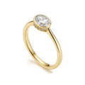 Oval Solitaire Ring | Minimalist Oval Gemstone Ring for Women