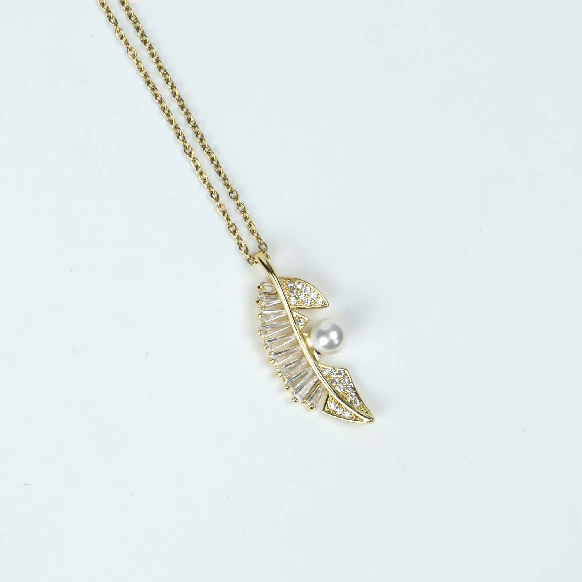 Gold Leaf Pendant