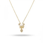 Pearl Panda Pendant Necklace – Golden Panda Charm with Pearl & CZ Accents