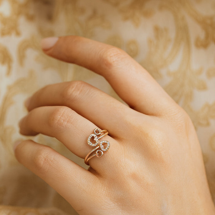 Love Linked Gold Ring