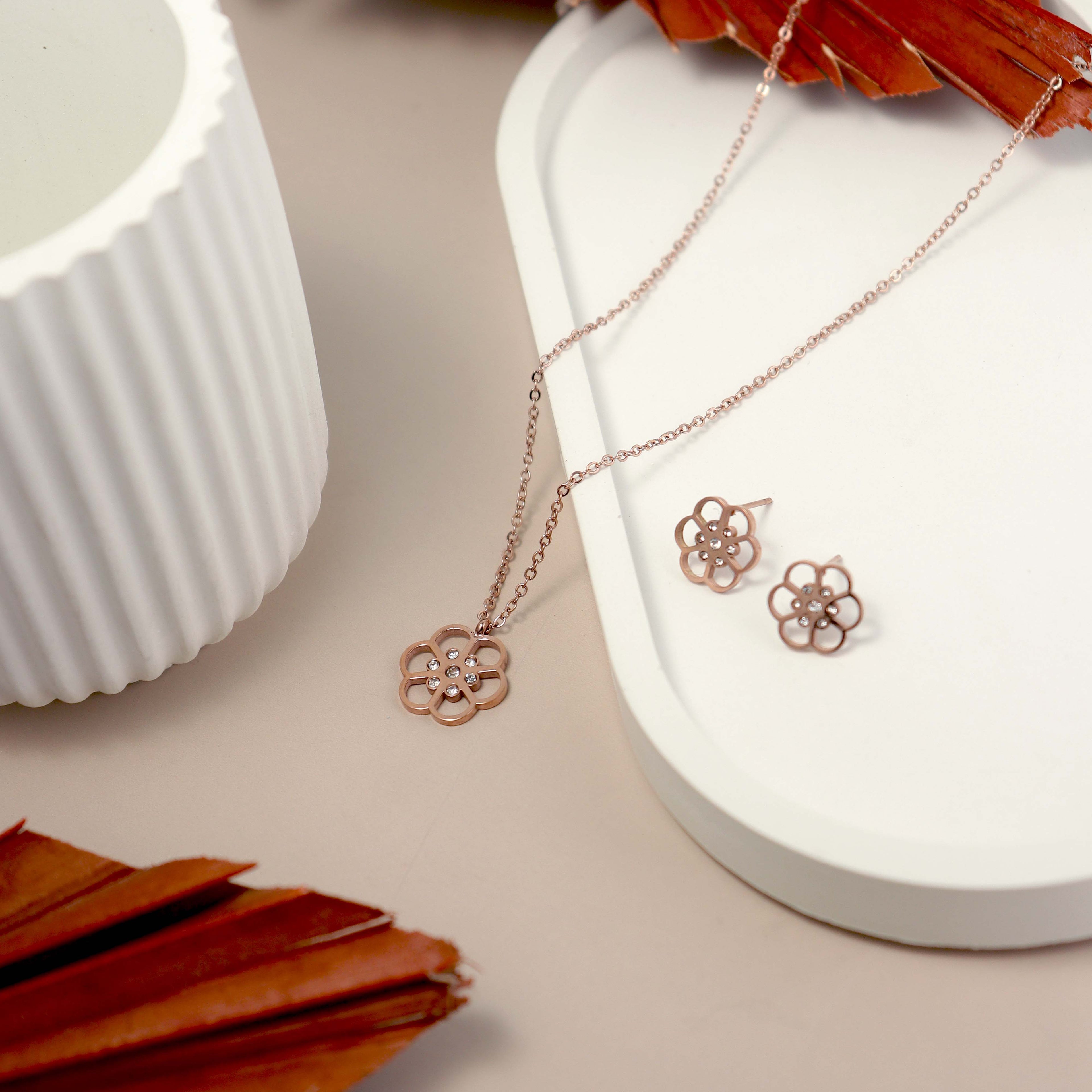 Floral Jewelry Set