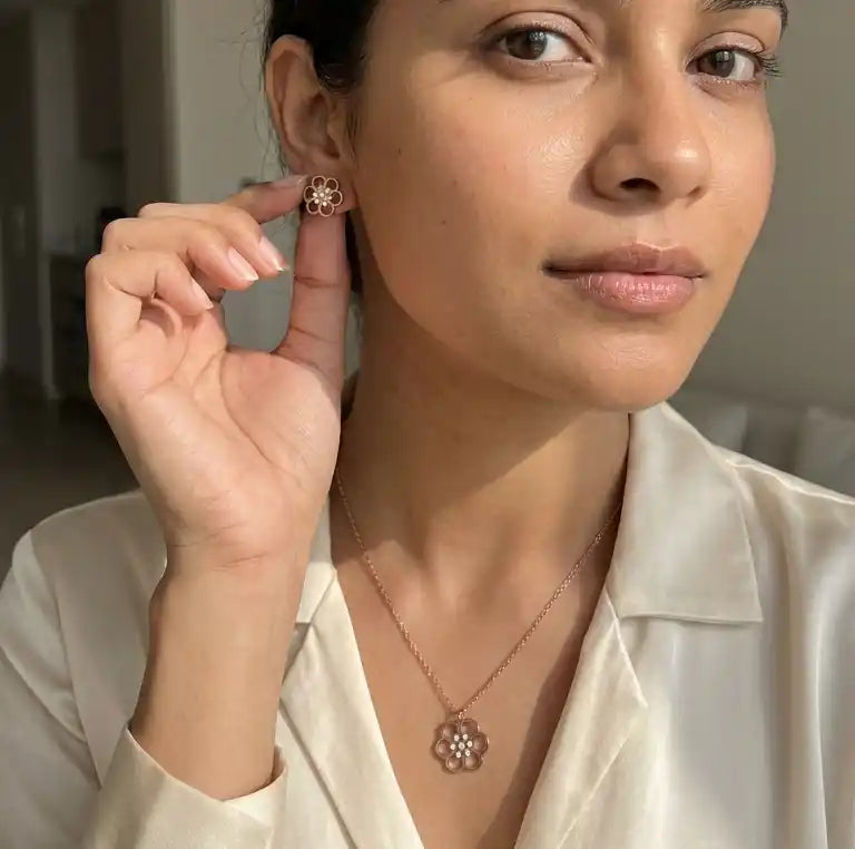 Floral Pendant Set