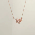 Rose Gold Rose Pendant Chain