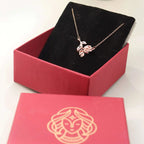 Rose Gold Rose Pendant Chain