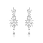 Sapphire Frost Set – American Diamond Necklace & Earring Set for Women