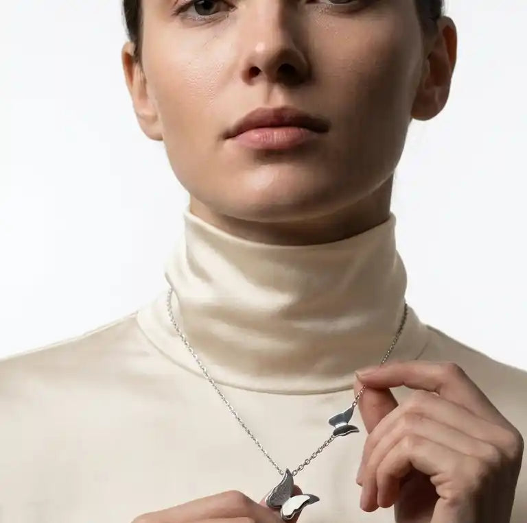 Silver Butterfly Necklace