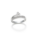 Floral silver Ring