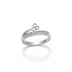 Floral silver Ring