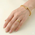 Gold spiral Bracelet