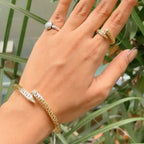 Spiral Gold Set – Minimalist Adjustable Spiral Bracelet & Ring Set