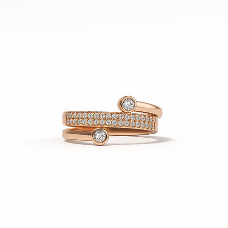 Twisted Crystal Ring