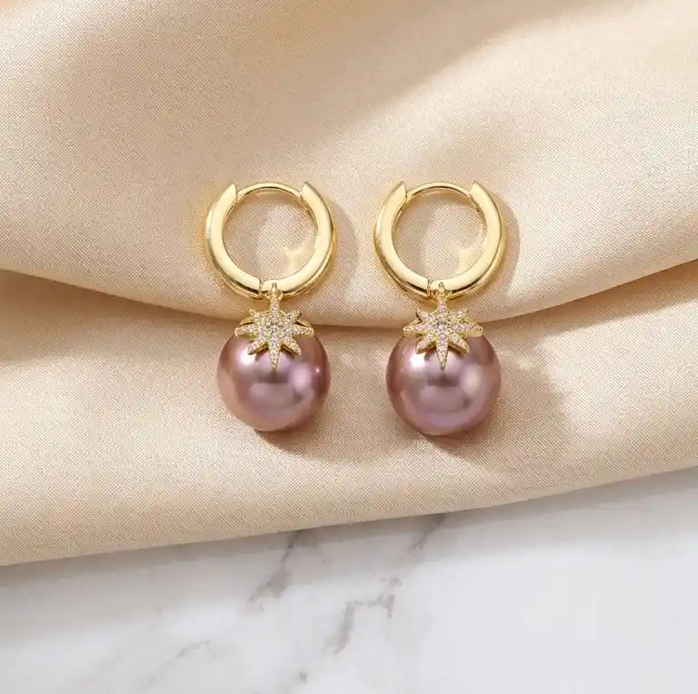 Star Pearl Earrings