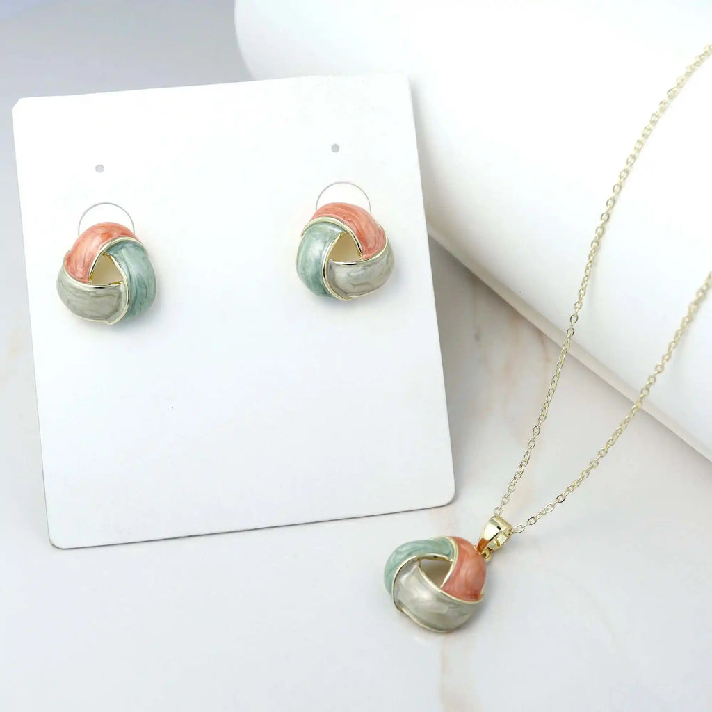 Swirling gold jewelry - Swirling Gold Set