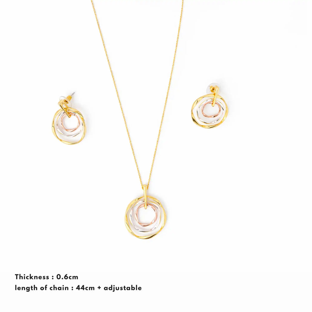 Trinity Orbit Pendant Set