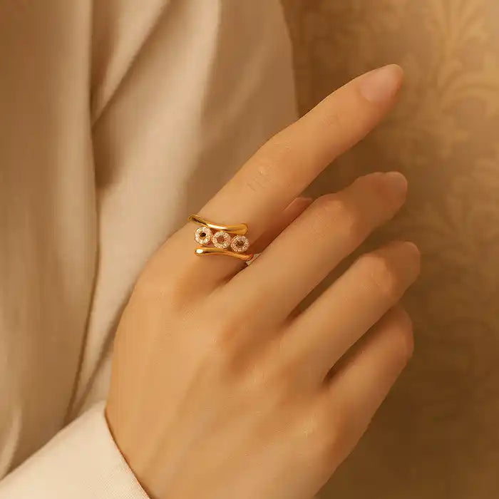 Triple Band Gold Ring